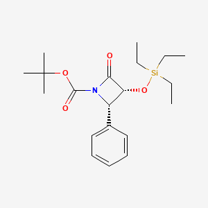 B3419624 (3R,4S)-tert-Butyl 2-oxo-4-phenyl-3-(triethylsilyloxy)azetidine-1-carboxylate CAS No. 149107-85-7