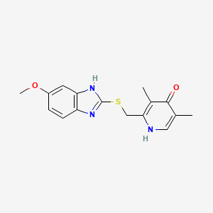 molecular formula C16H17N3O2S B3419668 4-Hydroxyomeprazole sulfide CAS No. 151602-50-5