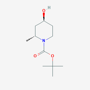 molecular formula C11H21NO3 B3419687 (2R,4S)-1-Boc-2-methyl-4-hydroxypiperidine CAS No. 152491-46-8