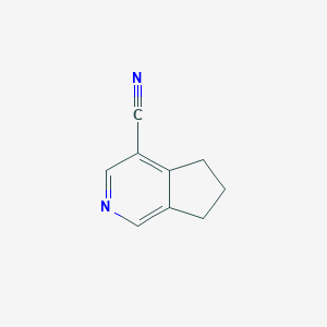 molecular formula C9H8N2 B3419748 5h,6h,7h-Cyclopenta[c]pyridine-4-carbonitrile CAS No. 15524-47-7