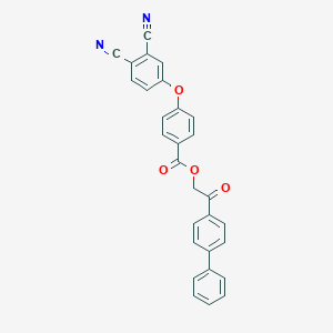molecular formula C29H18N2O4 B341975 2-(biphenyl-4-yl)-2-oxoethyl 4-(3,4-dicyanophenoxy)benzoate 