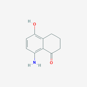 molecular formula C10H11NO2 B3419806 1(2H)-Naphthalenone, 8-amino-3,4-dihydro-5-hydroxy- CAS No. 157988-96-0