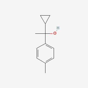 molecular formula C12H16O B3419917 1-Cyclopropyl-1-(4-methylphenyl)ethanol CAS No. 16145-97-4