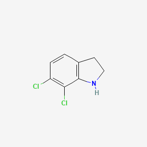 molecular formula C8H7Cl2N B3419927 6,7-dichloro-2,3-dihydro-1H-indole CAS No. 162100-52-9