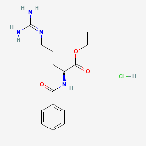 molecular formula C15H23ClN4O3 B3420019 N-Benzoyl-L-arginine ethyl ester hydrochloride CAS No. 16706-37-9