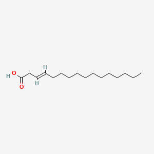 molecular formula C16H30O2 B3420033 3-Hexadecenoic acid, (3E)- CAS No. 1686-10-8