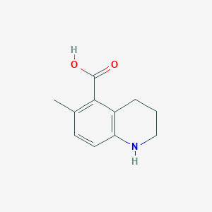 molecular formula C11H13NO2 B3420041 5-Quinolinecarboxylic acid, 1,2,3,4-tetrahydro-6-methyl- CAS No. 168899-62-5