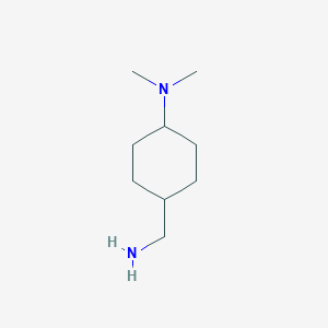 molecular formula C9H20N2 B3420089 4-(aminomethyl)-N,N-dimethylcyclohexan-1-amine CAS No. 170140-79-1