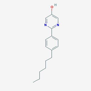 molecular formula C16H20N2O B034201 2-(4-Hexylphenyl)-5-hydroxypyrimidine CAS No. 106808-96-2