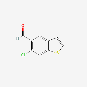 molecular formula C9H5ClOS B3420236 Benzo[b]thiophene-5-carboxaldehyde, 6-chloro- CAS No. 179616-91-2