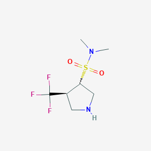 (3S,4S)-N,N-dimethyl-4-(trifluoromethyl)pyrrolidine-3-sulfonamide