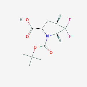 (1R,3S,5S)-2-[(tert-butoxy)carbonyl]-6,6-difluoro-2-azabicyclo[3.1.0]hexane-3-carboxylic acid