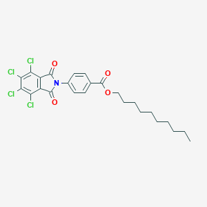 molecular formula C25H25Cl4NO4 B342029 Decyl 4-(4,5,6,7-tetrachloro-1,3-dioxoisoindol-2-yl)benzoate 