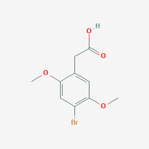 molecular formula C10H11BrO4 B3420354 2-(4-Bromo-2,5-dimethoxyphenyl)acetic acid CAS No. 184473-59-4