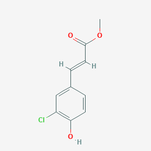 molecular formula C10H9ClO3 B3420367 Methyl 3-(3-chloro-4-hydroxyphenyl)acrylate CAS No. 185527-66-6