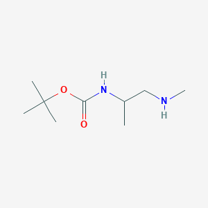 molecular formula C9H20N2O2 B3420384 tert-butyl N-[1-(methylamino)propan-2-yl]carbamate CAS No. 1864270-64-3