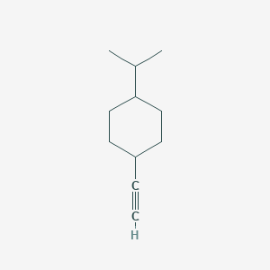 molecular formula C11H18 B3420400 trans-1-Ethynyl-4-isopropylcyclohexane CAS No. 1866646-62-9