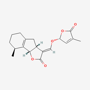 molecular formula C18H20O5 B3420436 Sorgolactone CAS No. 188970-36-7