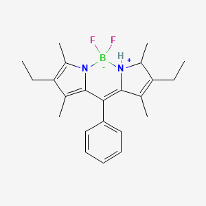 molecular formula C23H29BF2N2 B3420446 2,6-二乙基-8-苯基-1,3,5,7-四甲基-4,4-二氟-4-硼-3a,4a-二氮杂-s-茚满 CAS No. 189264-25-3