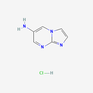 molecular formula C6H7ClN4 B3420448 Imidazo[1,2-a]pyrimidin-6-amine hydrochloride CAS No. 1894676-77-7