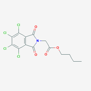 molecular formula C14H11Cl4NO4 B342048 butyl (4,5,6,7-tetrachloro-1,3-dioxo-1,3-dihydro-2H-isoindol-2-yl)acetate 