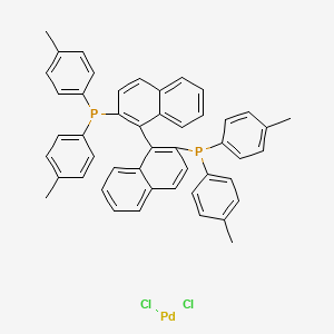 molecular formula C48H40Cl2P2Pd B3420502 [(R)-(+)-2,2'-Bis(di-p-tolylphosphino)-1,1'-binaphthyl]palladium(II) chloride CAS No. 191654-69-0