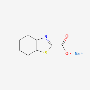 molecular formula C8H8NNaO2S B3420513 Sodium 4,5,6,7-tetrahydro-1,3-benzothiazole-2-carboxylate CAS No. 1923051-62-0