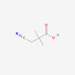 molecular formula C6H9NO2 B3420514 3-Cyano-2,2-dimethylpropanoic acid CAS No. 192327-00-7