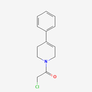 molecular formula C13H14ClNO B3420553 2-chloro-1-(4-phenyl-5,6-dihydropyridin-1(2H)-yl)ethanone CAS No. 194669-37-9