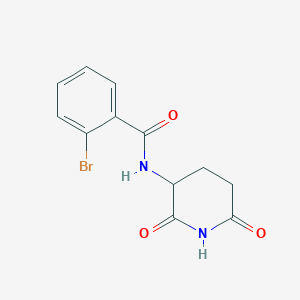 molecular formula C12H11BrN2O3 B3420559 2-bromo-N-(2,6-dioxopiperidin-3-yl)benzamide CAS No. 194712-31-7