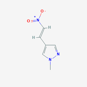 molecular formula C6H7N3O2 B3420561 1-methyl-4-[(E)-2-nitroethenyl]pyrazole CAS No. 1951371-45-1