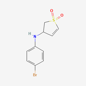 molecular formula C10H10BrNO2S B3420564 N-(4-bromophenyl)-1,1-dioxo-2,3-dihydrothiophen-3-amine CAS No. 195372-30-6