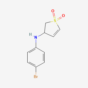molecular formula C10H10BrNO2S B3420564 4-[(4-Bromophenyl)amino]-4,5-dihydrothiophene-1,1-dione CAS No. 195372-30-6