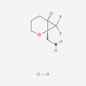 rac-[(1R,6R)-7,7-difluoro-2-oxabicyclo[4.1.0]heptan-1-yl]methanamine hydrochloride