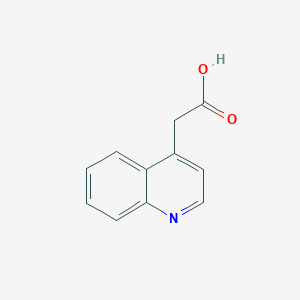 molecular formula C11H9NO2 B034206 2-(Quinolin-4-YL)acetic acid CAS No. 109922-57-8