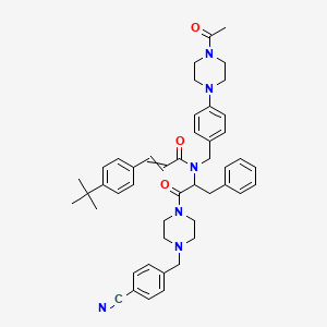 molecular formula C47H54N6O3 B3420639 (Rac)-ACT-451840 CAS No. 1984890-99-4