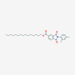 molecular formula C32H43NO4 B342070 Pentadecyl 2-(2,4-dimethylphenyl)-1,3-dioxoisoindole-5-carboxylate 