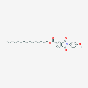 molecular formula C31H41NO5 B342071 Pentadecyl 2-(4-methoxyphenyl)-1,3-dioxoisoindole-5-carboxylate 