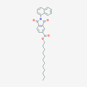 molecular formula C31H35NO4 B342073 Dodecyl 2-(1-naphthyl)-1,3-dioxo-5-isoindolinecarboxylate 