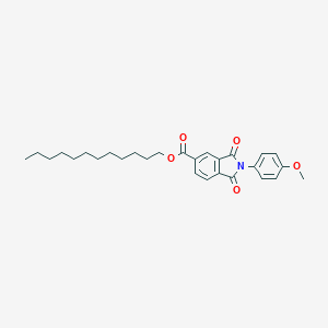 molecular formula C28H35NO5 B342074 Dodecyl 2-(4-methoxyphenyl)-1,3-dioxoisoindole-5-carboxylate 