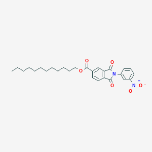 molecular formula C27H32N2O6 B342075 Dodecyl 2-(3-nitrophenyl)-1,3-dioxoisoindole-5-carboxylate 