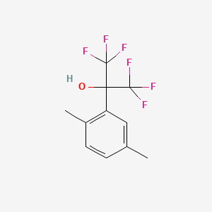 molecular formula C11H10F6O B3420753 2-(2,5-Dimethylphenyl)-1,1,1,3,3,3-hexafluoropropan-2-ol CAS No. 2010-62-0