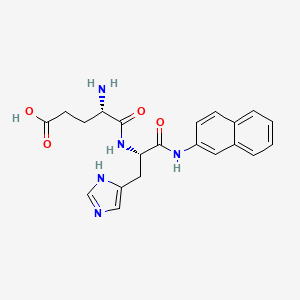 molecular formula C21H23N5O4 B3420777 H-Glu-His-bNA CAS No. 201990-76-3