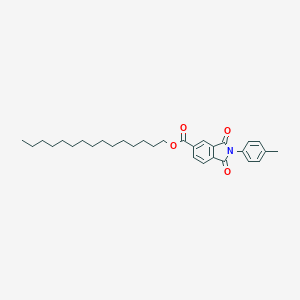 molecular formula C31H41NO4 B342079 Pentadecyl 2-(4-methylphenyl)-1,3-dioxoisoindole-5-carboxylate 