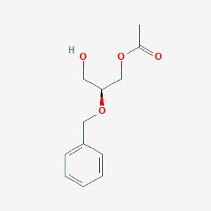 molecular formula C12H16O4 B034208 (S)-(+)-2-O-benzylglycerol monoacetate CAS No. 109429-01-8