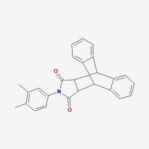 molecular formula C26H21NO2 B342080 17-(3,4-Dimethylphenyl)-17-azapentacyclo[6.6.5.0~2,7~.0~9,14~.0~15,19~]nonadeca-2,4,6,9,11,13-hexaene-16,18-dione (non-preferred name) 