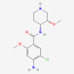 molecular formula C14H20ClN3O3 B3420809 Ticalopride CAS No. 202590-69-0