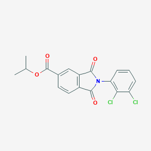 molecular formula C18H13Cl2NO4 B342088 Isopropyl 2-(2,3-dichlorophenyl)-1,3-dioxoisoindoline-5-carboxylate 
