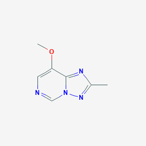 molecular formula C7H8N4O B034209 8-Methoxy-2-methyl-[1,2,4]triazolo[1,5-c]pyrimidine CAS No. 106921-55-5