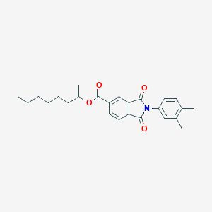 molecular formula C25H29NO4 B342092 Octan-2-yl 2-(3,4-dimethylphenyl)-1,3-dioxoisoindole-5-carboxylate 